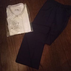 Blue And Out Fit For A Little Girl Rhinestones On Shirt